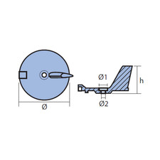 Tecnoseal 01141AL Anodo Pinna