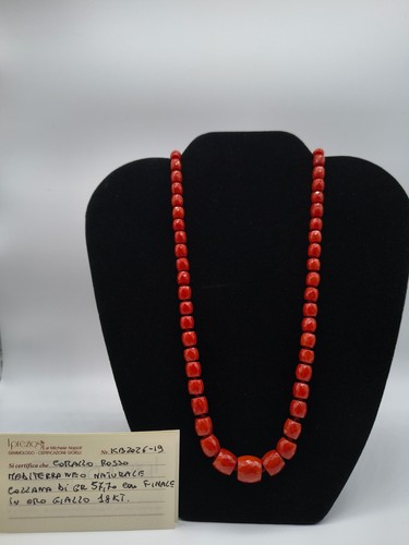 Collana corallo rosso - collana,