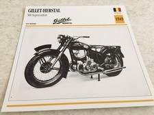 Porta Carte Motocicletta Gillet Herstal 500 Superconfort 1949 Collezione Atlas