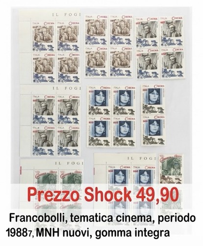 Francobolli italia cinema - francobolli,