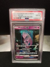 Carta Pokemon 2017 Mewtwo GX Mewtwo Shining Legends 78/73 PSA 8 NM-MT English 