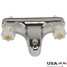 Rubinetto doccia vasca camper 2 maniglie cromato off set maniglie vintage casa mobile 33055X