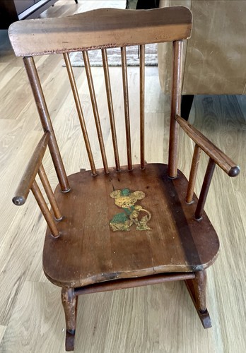 Sedia dondolo antica vtg - a,
