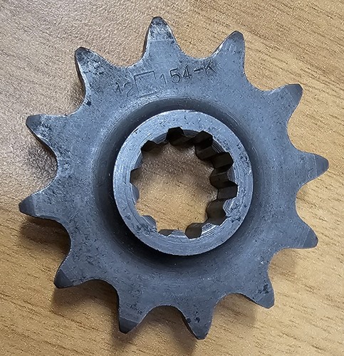 Pignone acciaio 154 denti - in,