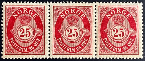 Francobolli norvegia corno - francobolli,