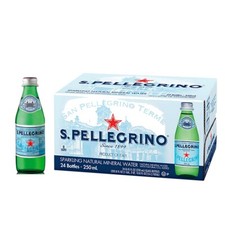 24 Bottiglie Acqua Frizzante San Pellegrino 25 cl