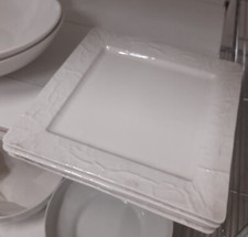 Piatto Quadrato decoro rilievo 4pz chef cucina ristorante albergo hotel b&b pub