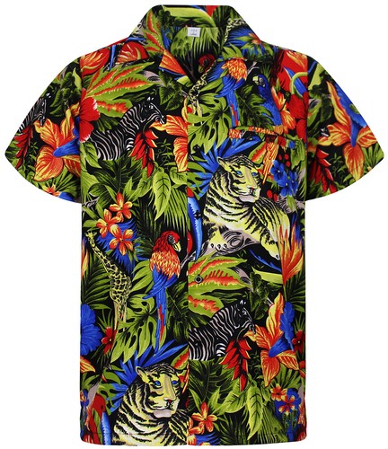 Funky camicia hawaiana jungle - funky,