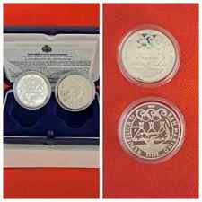 2003 SAN MARINO EURO 2 Monete € 10+5 argento "OLIMPIADI D'ATENE" FS in cofanetto
