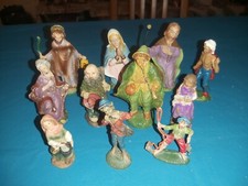 lotto 11 statuine presepe -