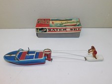 Sci d'acqua motore frizione Giappone originale d'epoca con motoscafo fuoribordo in scatola