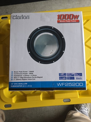 Clarion wf2520d subwoofer - clarion,
