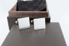 Gemelli quadrati Gucci logo su