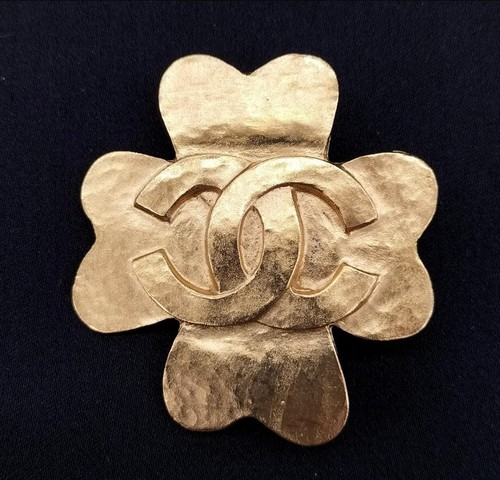 Spilla chanel metallo - chanel, dorato