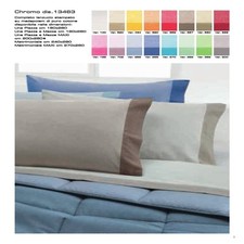 Gabel - Completo Lenzuolo Chromo - 1piazza,1piazza e 1/2, 2piazze -Made in Italy