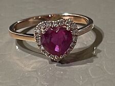 anello oro rosa 18 kt centro e