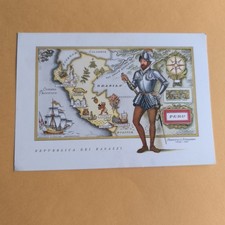 REPUBBLICA DEI RAGAZZI PERU'  FRANCESCO PIZZARI - VECCHIA CARTOLINA A COLORI  