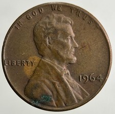 1964 US USA Lincoln One Cent
