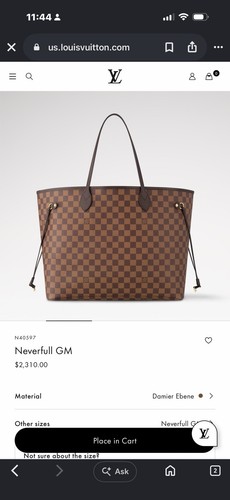 Louis vuitton neverfull - gm,