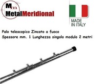 PALO 4 metri  ZINCATO TELESCOPICO PER ANTENNA