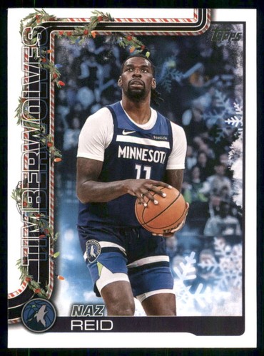2025 topps holiday naz reid - 2025-26,