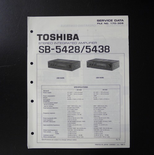 Originale toshiba 5428 5438 - originale, sb-5428/5438