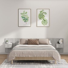 Testiera Letto con Comodini in