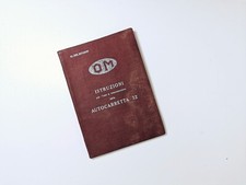 Libretto manuale uso e manutenzione OM Autocarretta 32 originale 1935