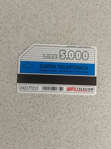 Scheda telefonica sip rara - scheda,