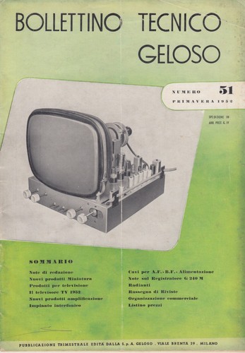 Bollettino tecnico geloso - tecnico,