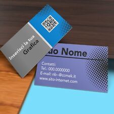 100 Biglietti da visita personalizzati - carta patinata da 350 gr.
