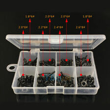 Kit 80pz Anelli Pesca da Canna Per Fishing Rod Riparazione Utensili mini