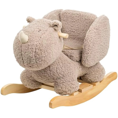 Nattou wooden rocker - wooden, fully