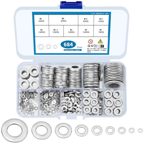 Rondelle acciaio inox set - in,