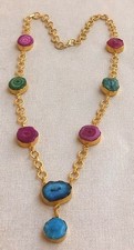 Collana artigianale con pietre