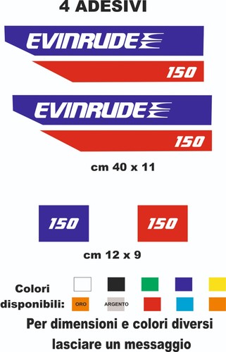 Adesivi evinrude prespaziati - ,
