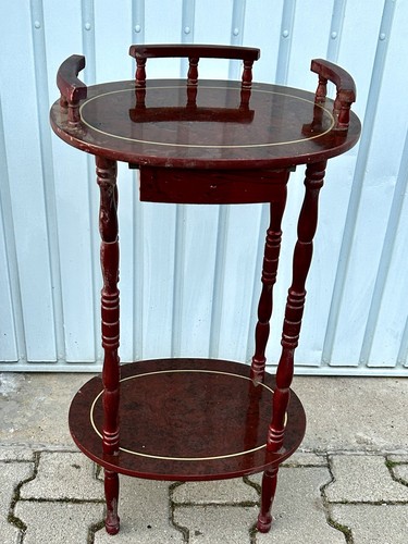 Tavolino rotondo vintage - , porta