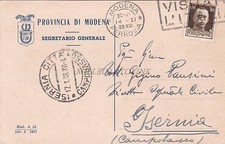 MODENA - Provincia - Segretario Generale 1938