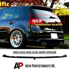 Kit corpo labbro ala spoiler centrale posteriore nero lucido VW Golf MK5 GTI R32 TSI TDI R