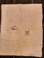 Vintage Copertina per culla o carrozzina coperta per neonati anni 70 bellissima