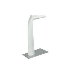 ESPOSITORE MANO APERTA BRACCIALI GUANTI BORSE CROMATO BIANCO LACCATO