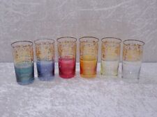 Cqskey - 6 X Design Bicchiere Succo per Acqua Boemia - Vintage - 13,5 CM