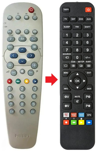 Telecomando adatto per philips - telecomando,