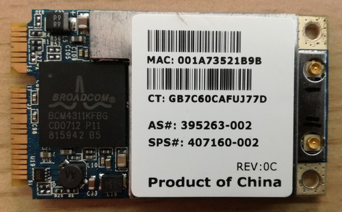 Scheda wifi broadcom mini - broadcom, pcie
