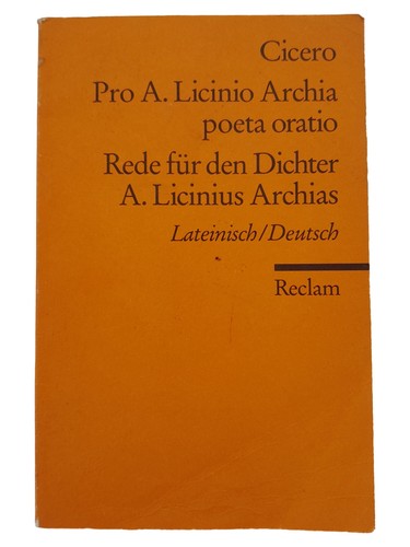 Cicero rede für - für, archias