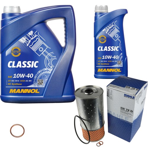 Filtro olio mahle - 6, l