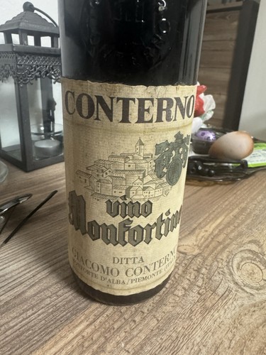 Vino contorno monfortino 1961 - contorno,