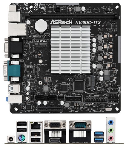 Asrock n100dc itx intel n1000 - n100dc-itx,