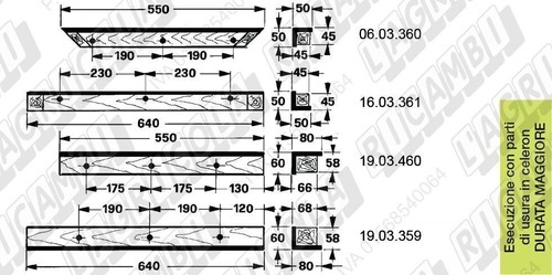 Kit pattini pistone 236 - 4, 58.236-s