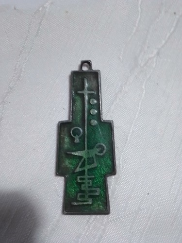 Medaglia ciondolo croce smalto - medaglia,